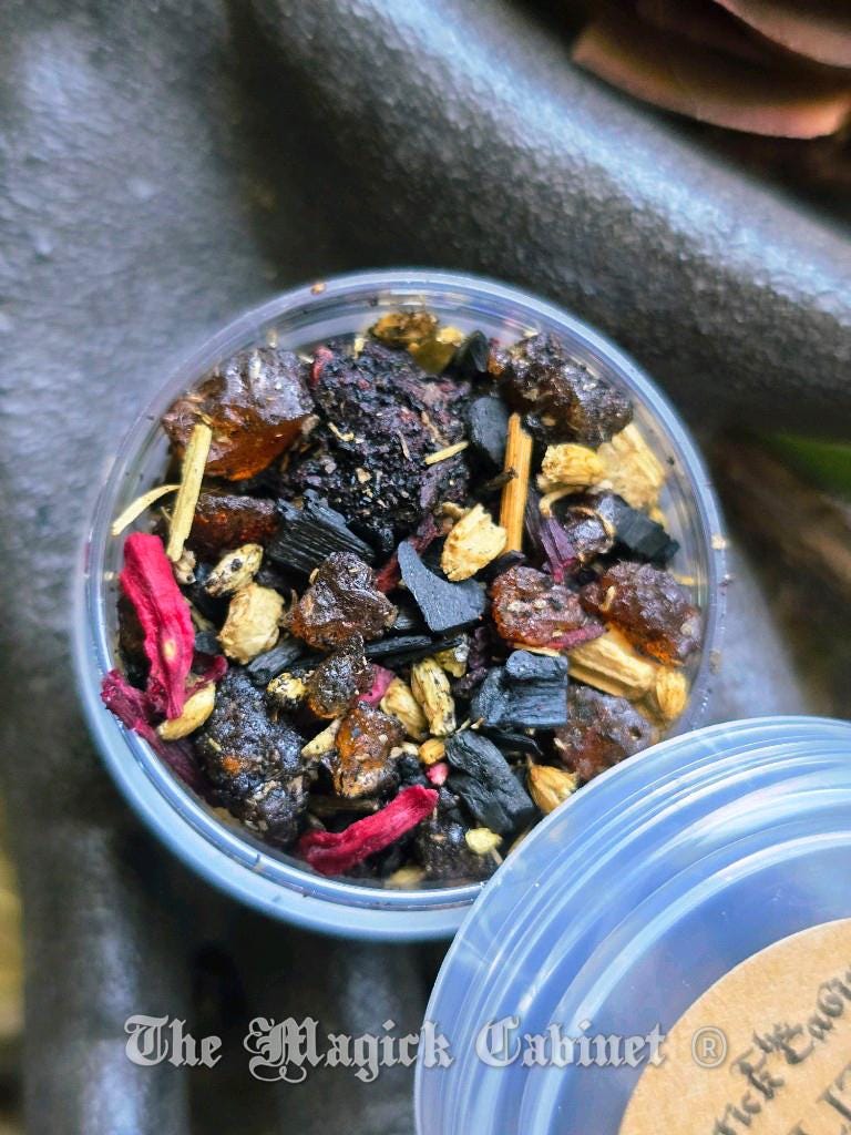 Lilith Resin Incense Sample: Ritual Magic, Female Empowerment