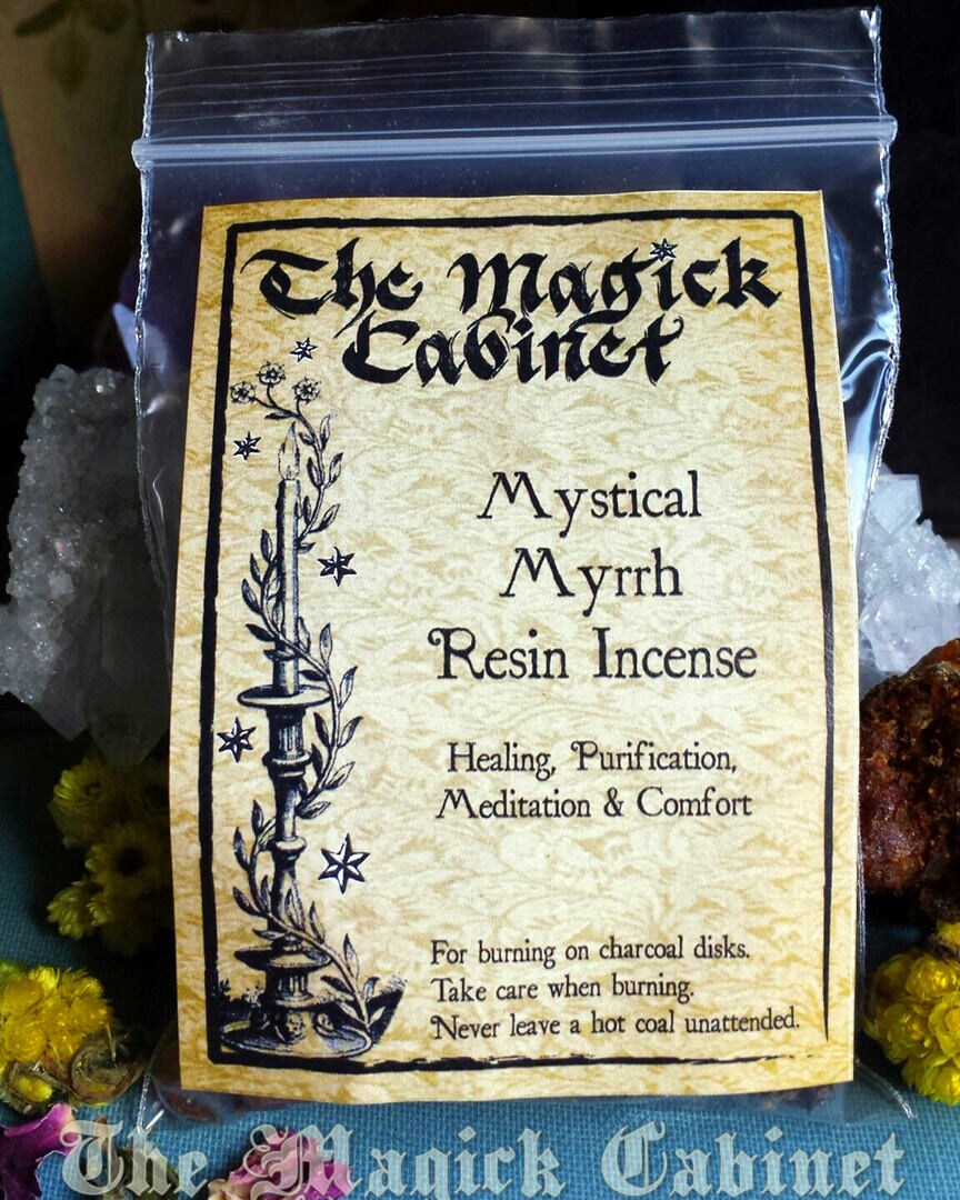 Mystical Myrrh Resin Incense: Sweet, Woody Scent - 1 oz