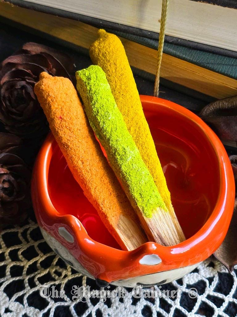 Pumpkin Spice Palo Santo Incense Sticks: Hand-Dipped Autumn Scents