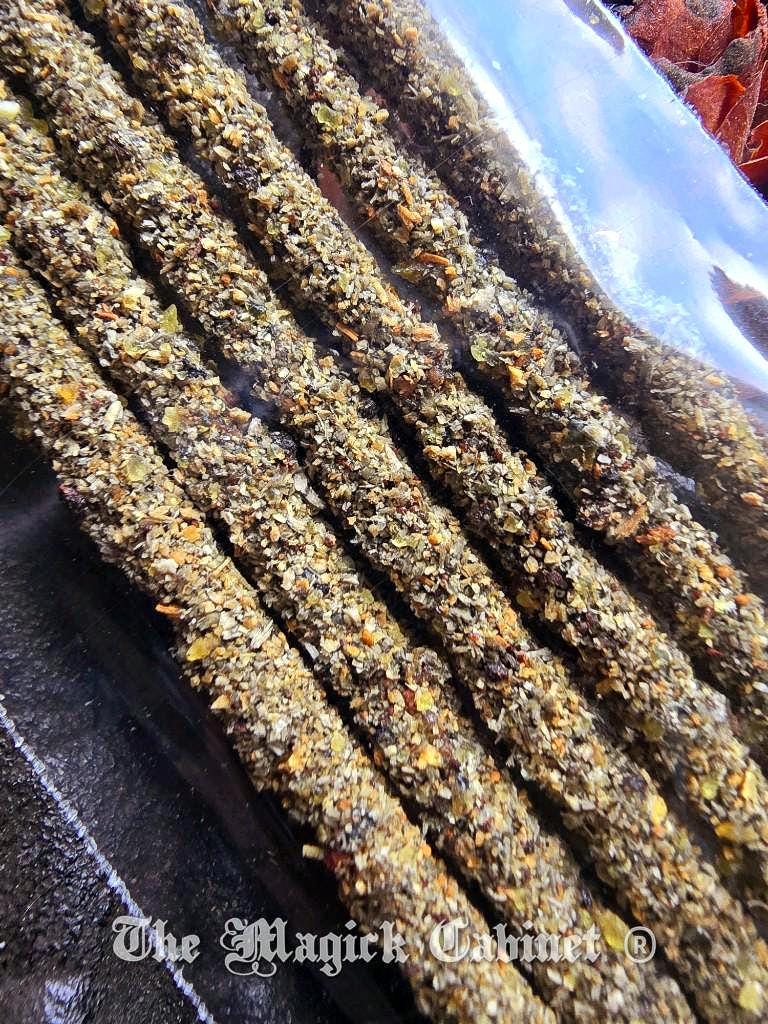 Frankincense and Myrrh Resin Incense Sticks: Hand Rolled Smudging Sticks