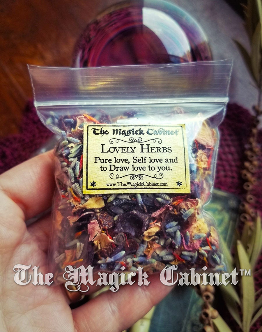 Love Spell Herb Mix: Rose, Hibiscus, Lavender - Witchcraft Supplies