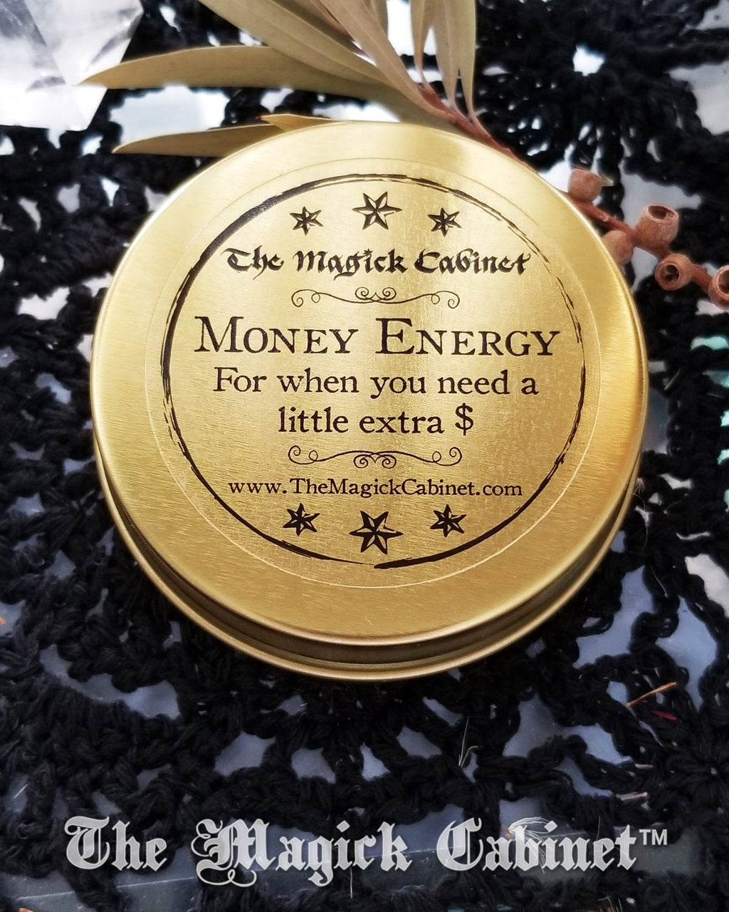 Money Energy Herbal Mix: Luck & Success Spell Herbs in Tin