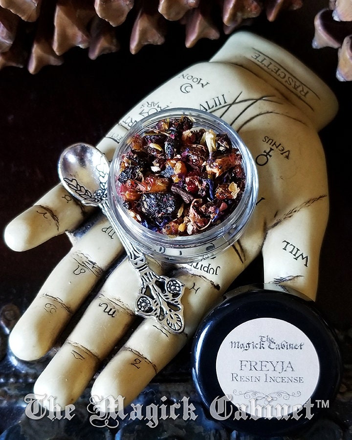 Freyja Resin Incense Sample: Viking Ritual for Love & Beauty