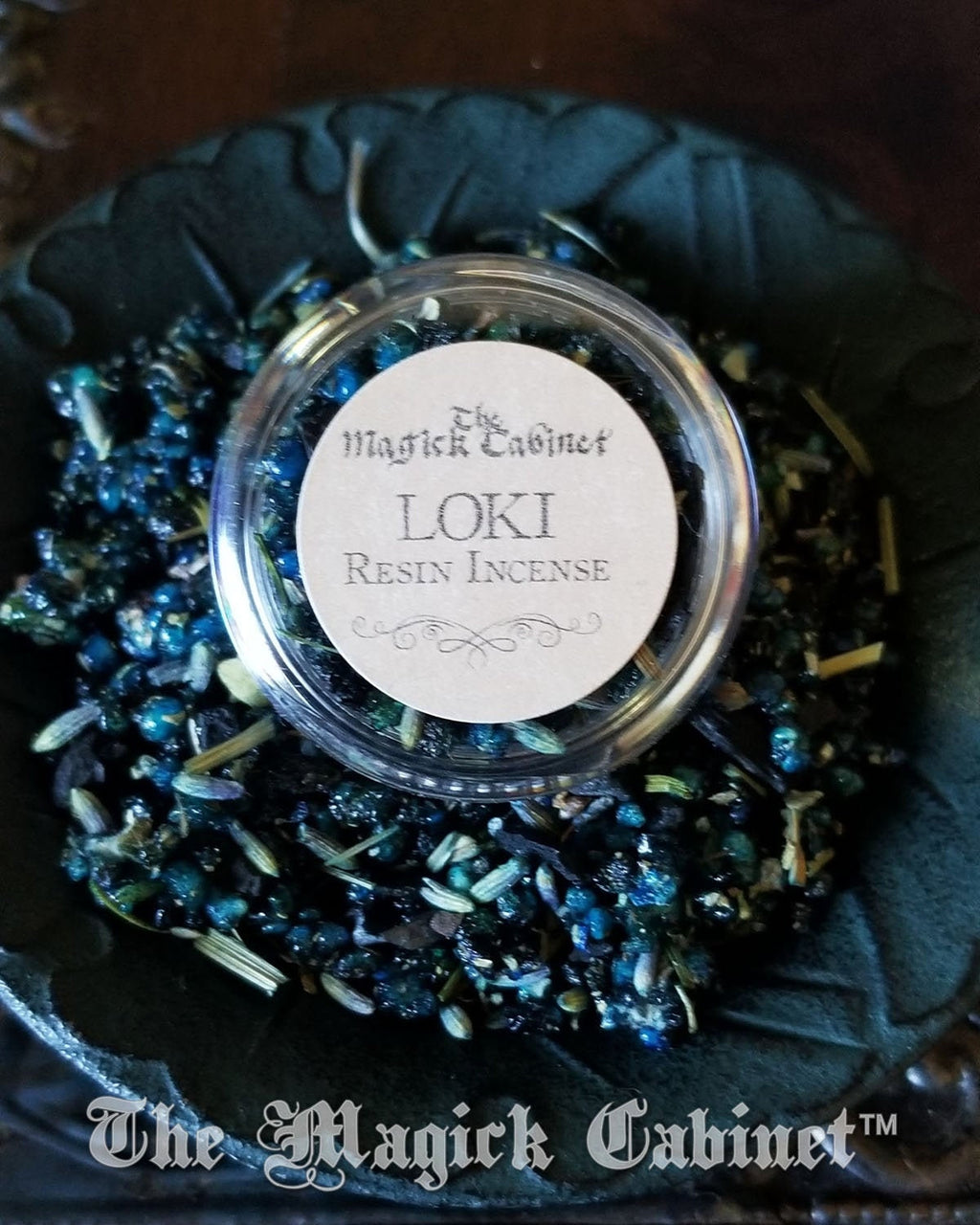 LOKI Resin Incense Blend for Blessings and Hexing Viking Magick Sample Size