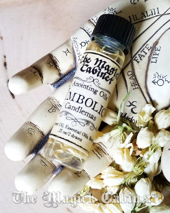 Imbolc Anointing Oil: Brigid, Celtic Fire Goddess - New Beginnings (.25 oz)