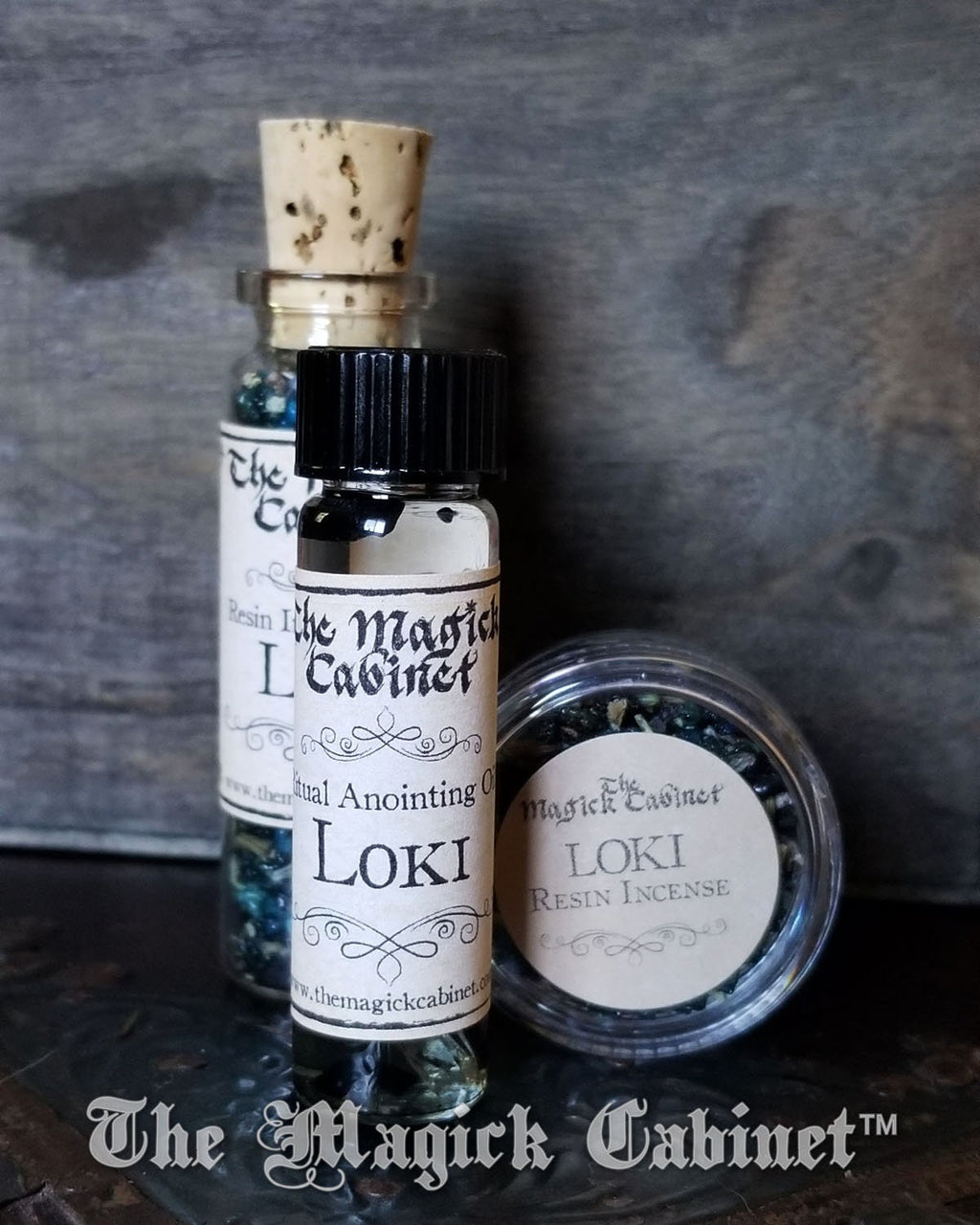 LOKI Ritual Oil, Anointing Oil used for Blessings and Hexing - Viking Magick Supply
