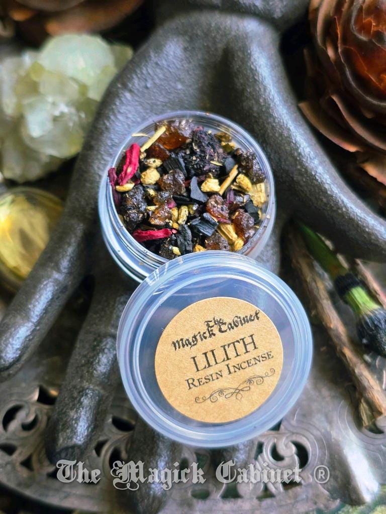 Lilith Resin Incense Sample: Ritual Magic, Female Empowerment