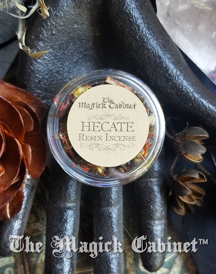 Hecate Resin Incense: Witchcraft Ritual Supply (Sample Size) Honey Lemon