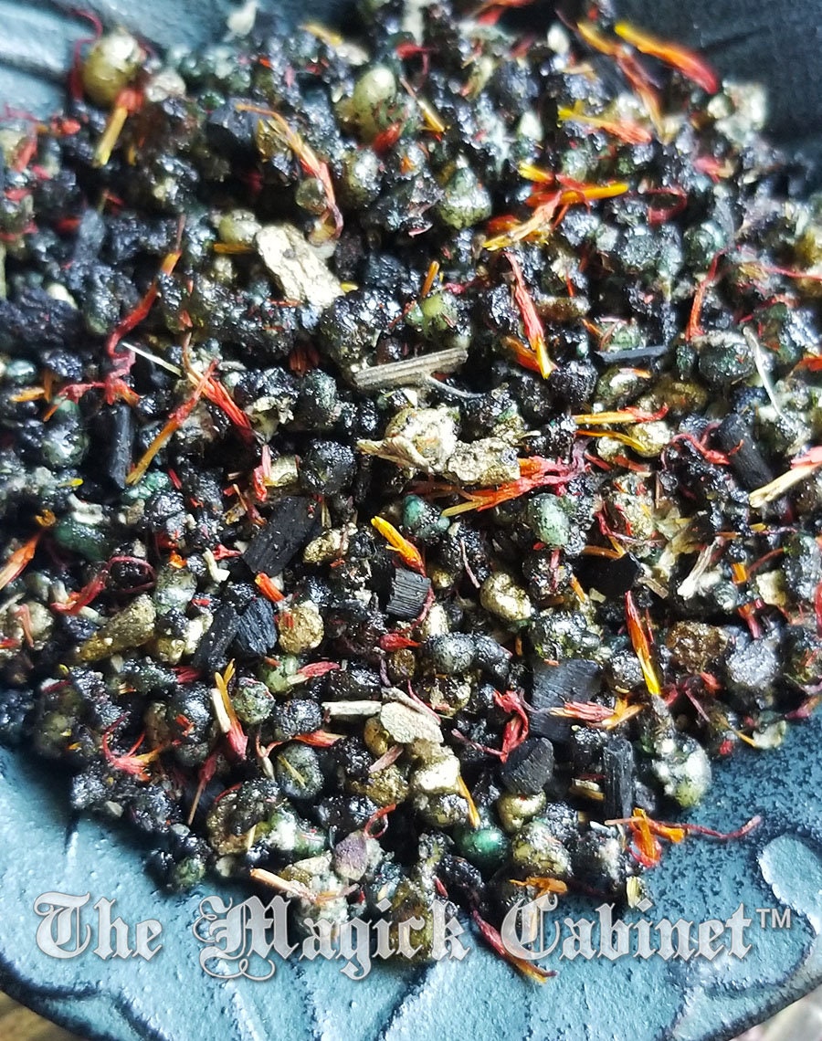 Shadows Resin Incense: Handcrafted Natural Blend for Shadow Work (Sample Jar)