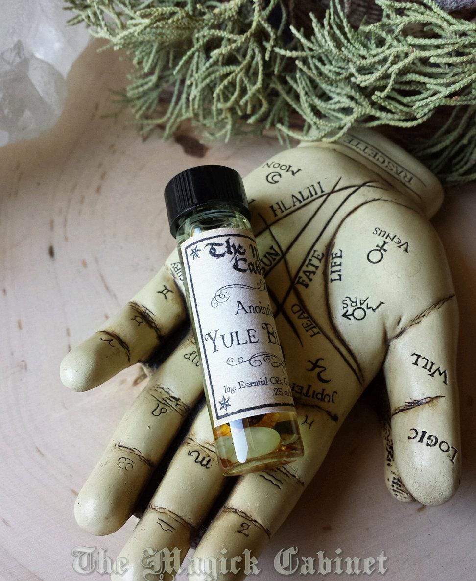 Yule Blessings Ritual Oil: Winter Forest Frosted Pine, New Beginnings