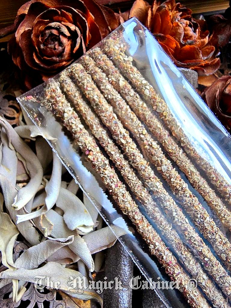 Artisan White Sage Incense Sticks: Hand Rolled Cleansing Blend (6-Pack)