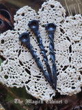 Hand Forged Iron Witch Nails: Full Moon Ritual Supplies (Set of 3)