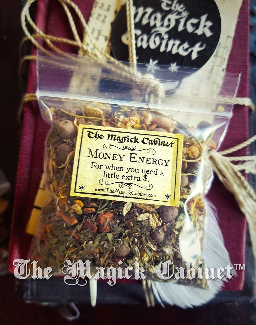 Money Energy Herb Mix: Witchcraft Spell Herbs, Natural Incense