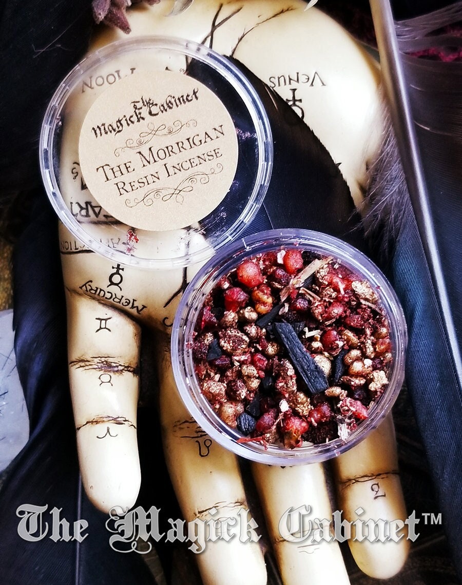 The Morrigan Resin Incense: Witchcraft Goddess Offering (Sample Size)