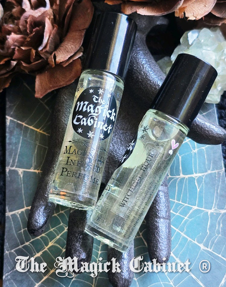 Witching Hour Perfume: Cinnamon, Bergamot, Jasmine, Rose - .33 fl oz