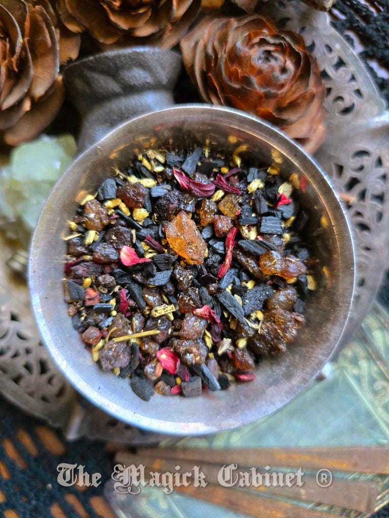 Lilith Resin Incense Sample: Ritual Magic, Female Empowerment