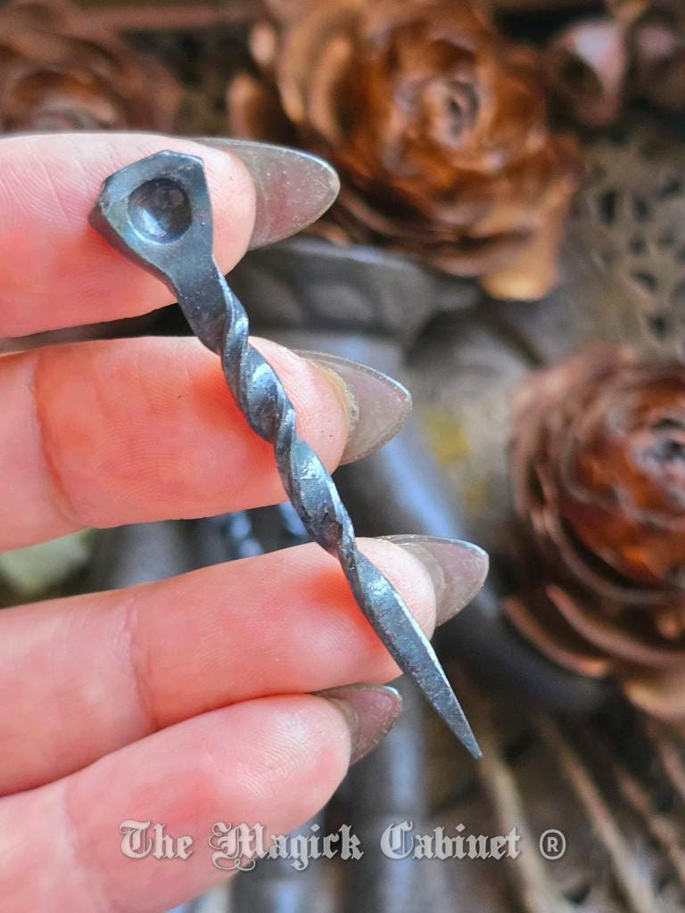 Hand Forged Iron Witch Nails: Full Moon Ritual Supplies (Set of 3)