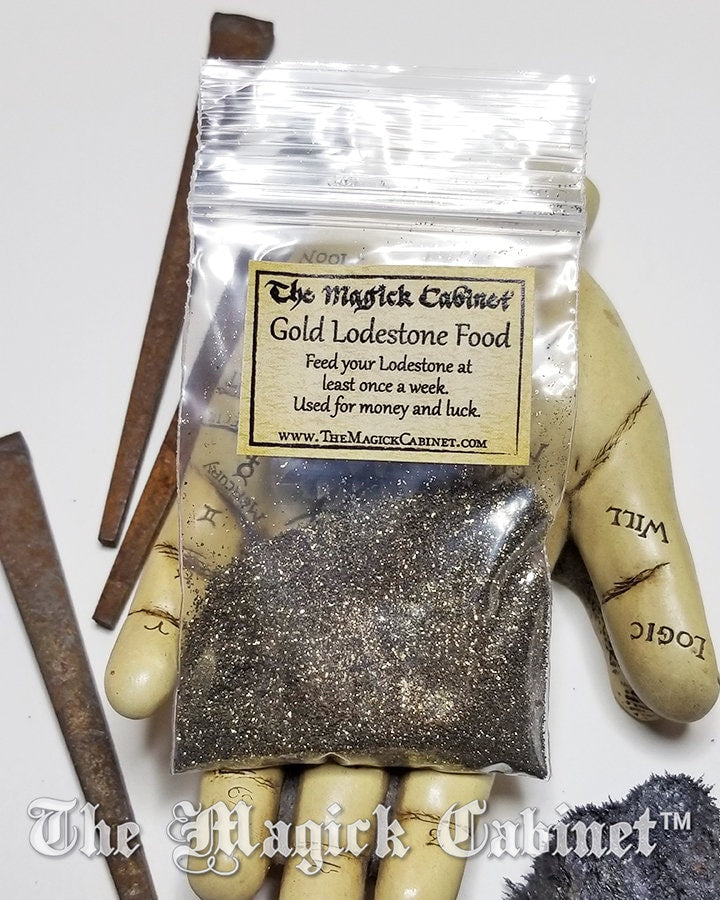 Gold Lodestone Food: Iron Shot for Witchcraft, Wicca, Voodoo - 2 oz