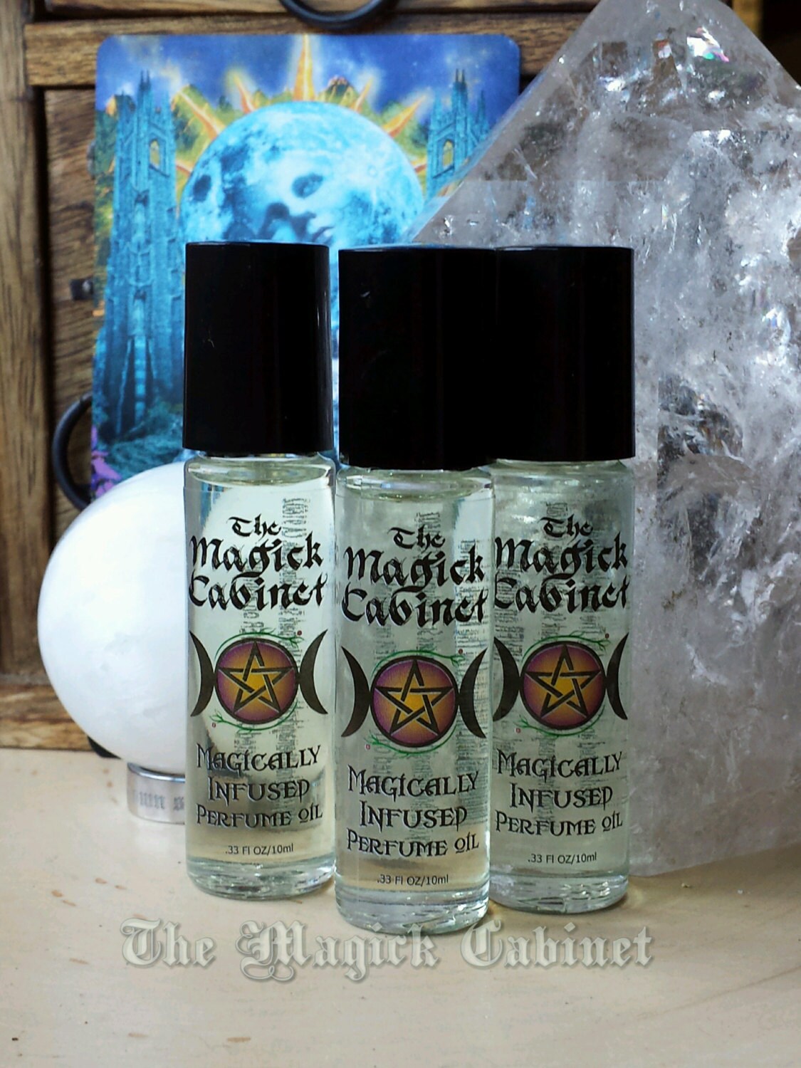 Moon Goddess Perfume Oil: Fresh Fruit and Floral Scent Oil or Eau de Parfum