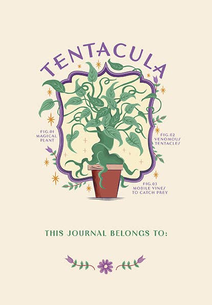 Magical Mandrake Embroidered Journal