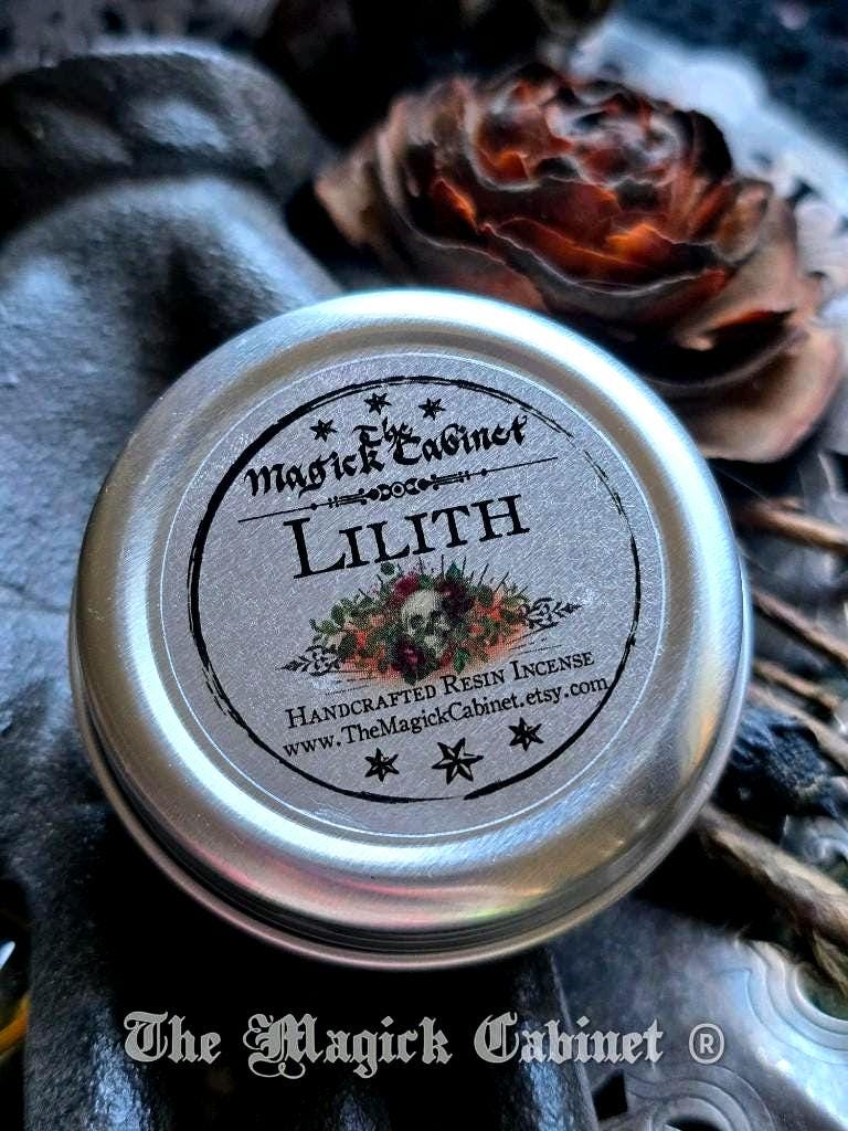Lilith Resin Incense: Empowerment Ritual Blend - .5 oz Metal Tin