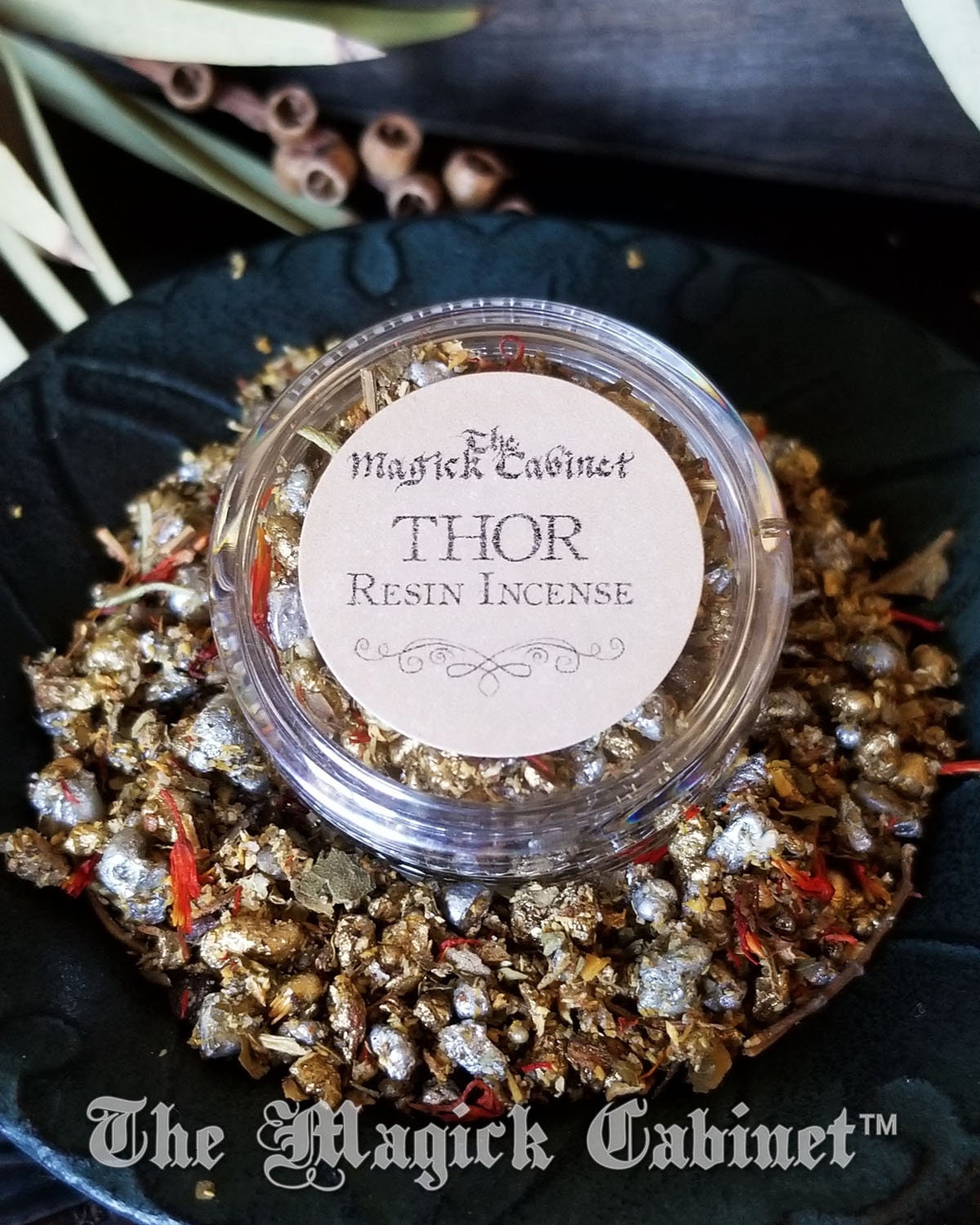 Thor Resin Incense Blend: Norse God, Protection, Boundaries - Sample