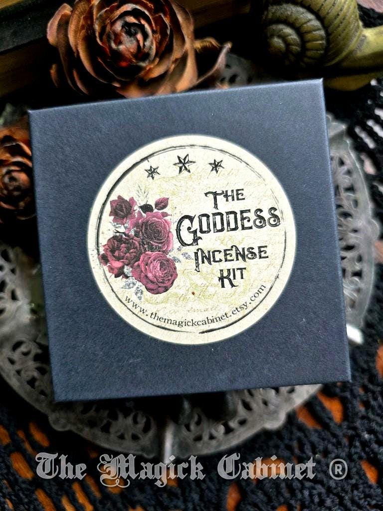 Goddess Magic Resin Incense Set: The Morrigan, Freyja, Hecate, and Lilith