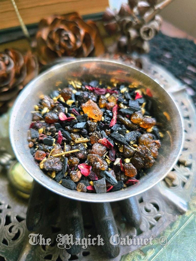 Lilith Resin Incense: Empowerment Ritual Blend - .5 oz Metal Tin