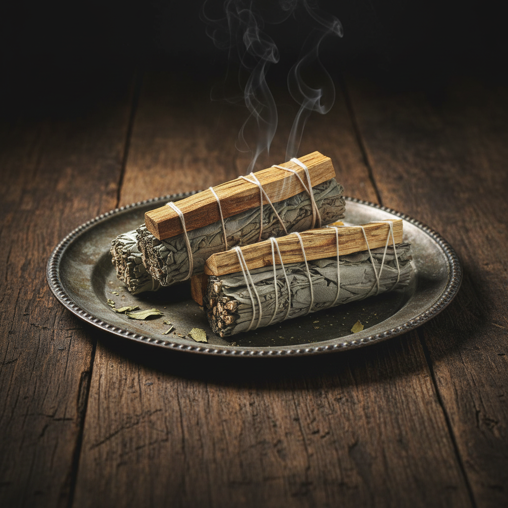 White Sage with Palo Santo Smudge Stick (4 in.)