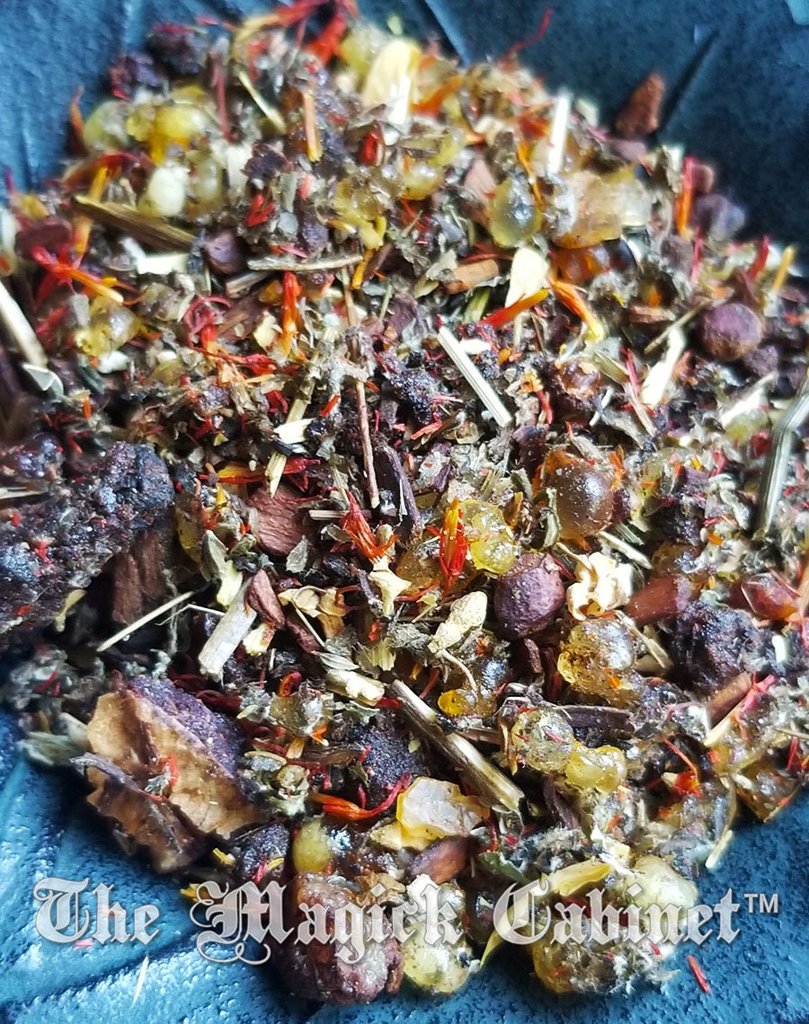 Hecate Resin Incense: Witchcraft Ritual Supply (Sample Size) Honey Lemon