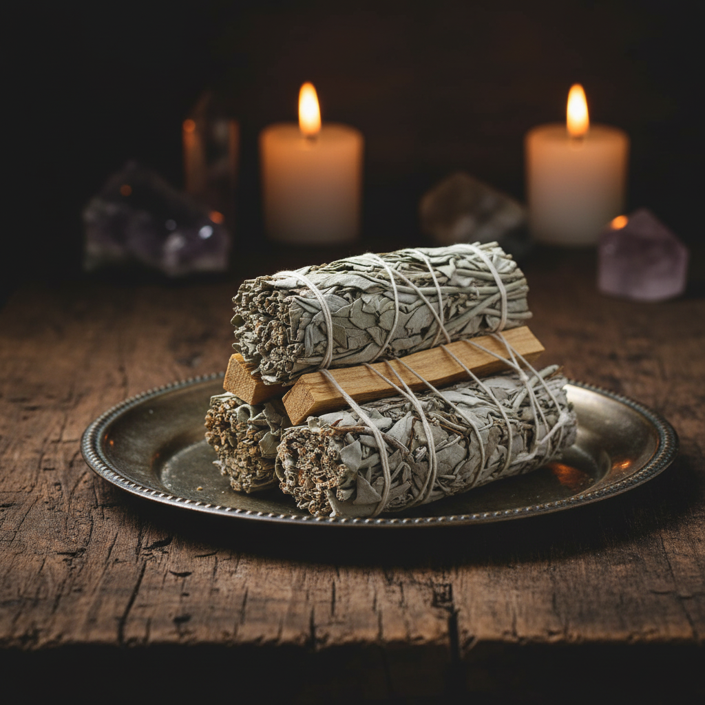White Sage with Palo Santo Smudge Stick (4 in.)