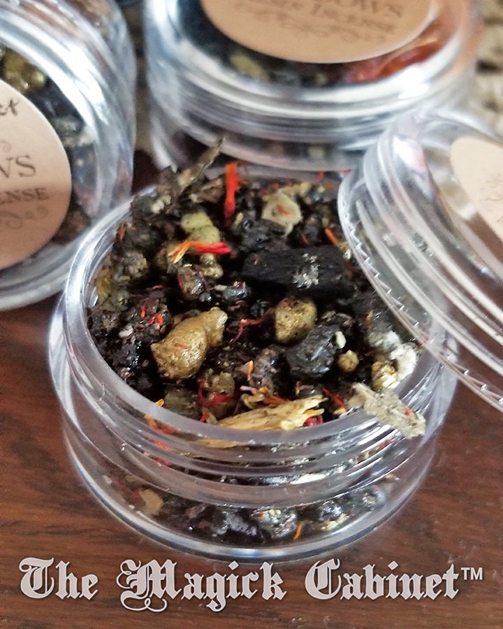 Shadows Resin Incense: Handcrafted Natural Blend for Shadow Work (Sample Jar)