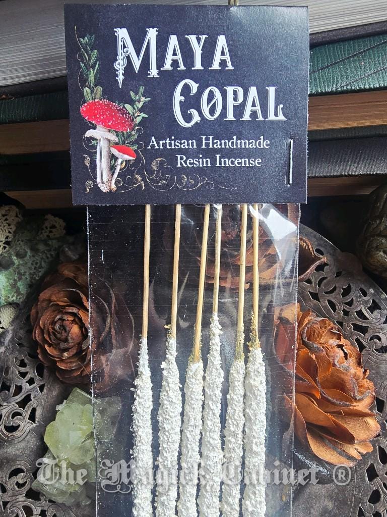 Artisan Maya Copal Incense Sticks: Cleansing, Inspiration, Attraction (6-Pack)
