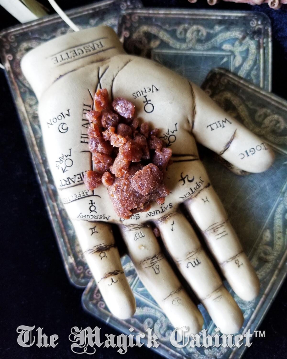 Celestial Amber Solid Perfume: Myrrh, Frankincense & Benzoin Incense