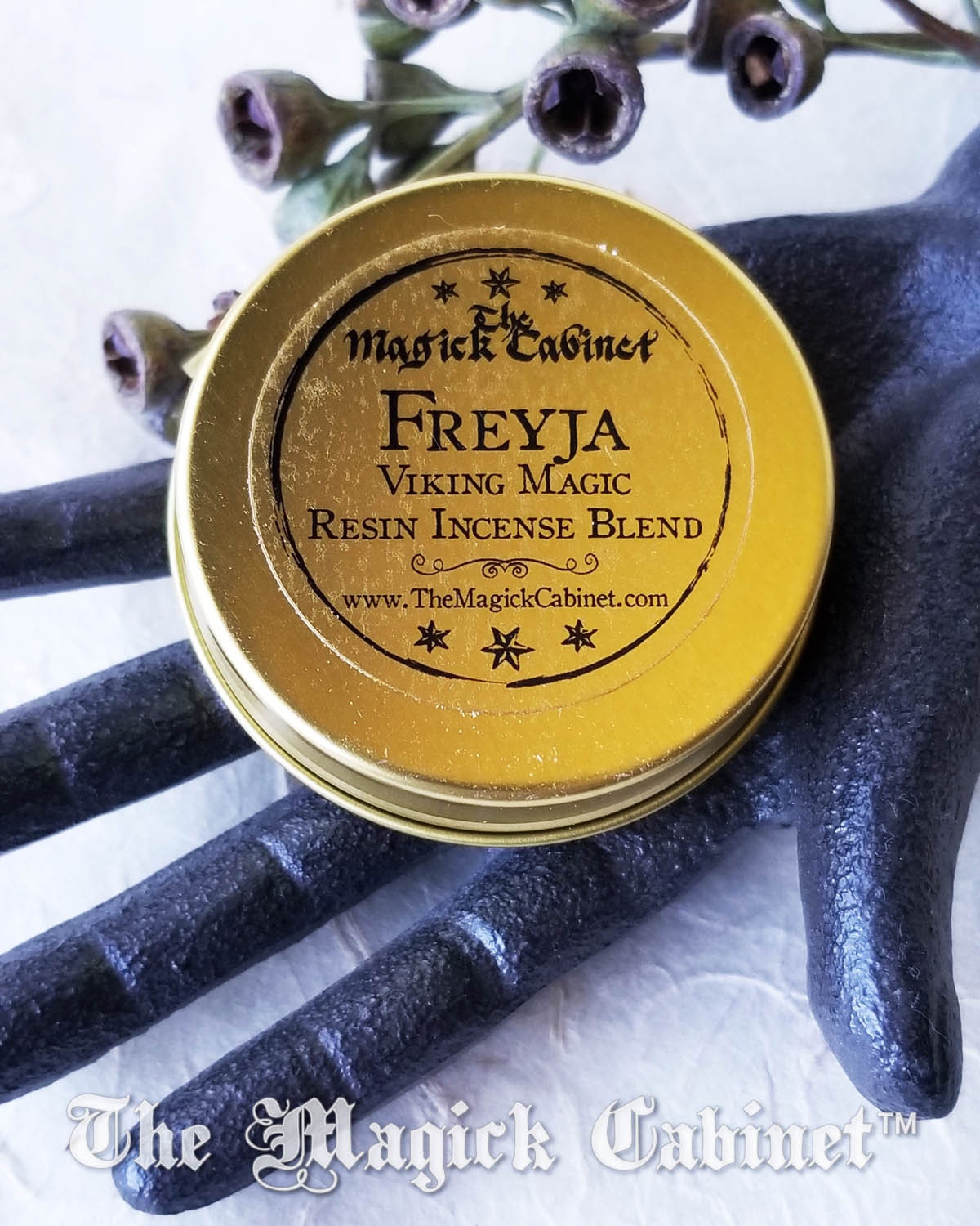 Freyja Resin Incense Blend: Viking Rituals, Love & Beauty (0.6 oz Tin)