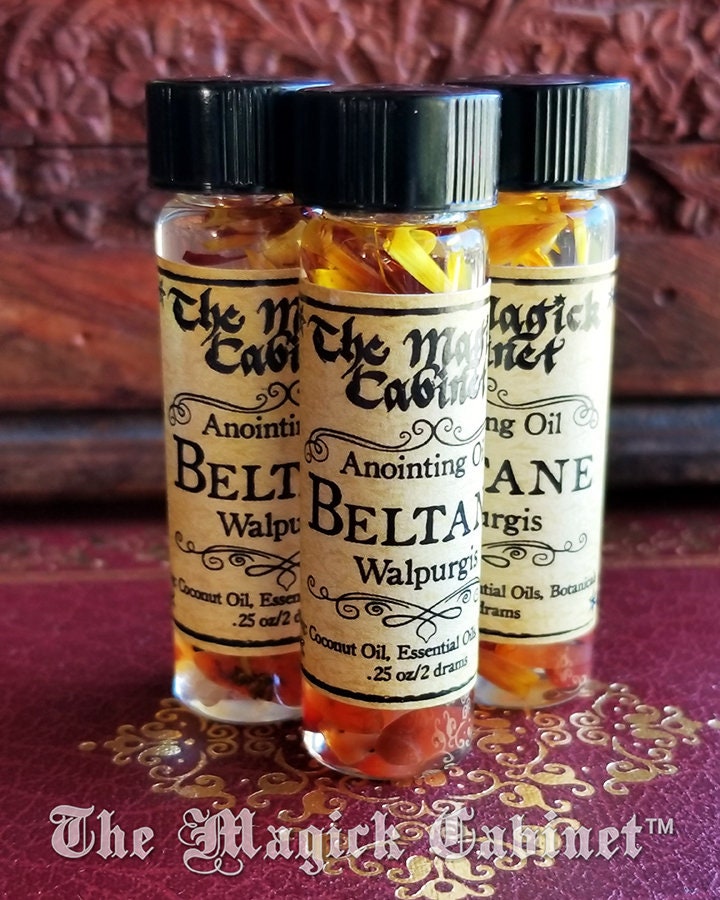 Beltane Ritual Oil: Carnelian, Cedarwood, Sandalwood Aroma (.25 fl oz)