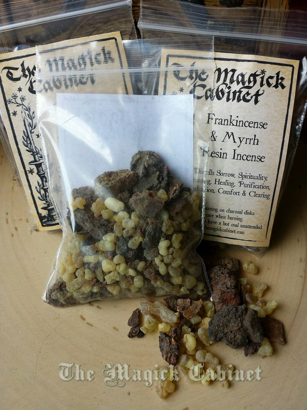 Frankincense and Myrrh Resin Incense -Clearing Rituals 1 oz