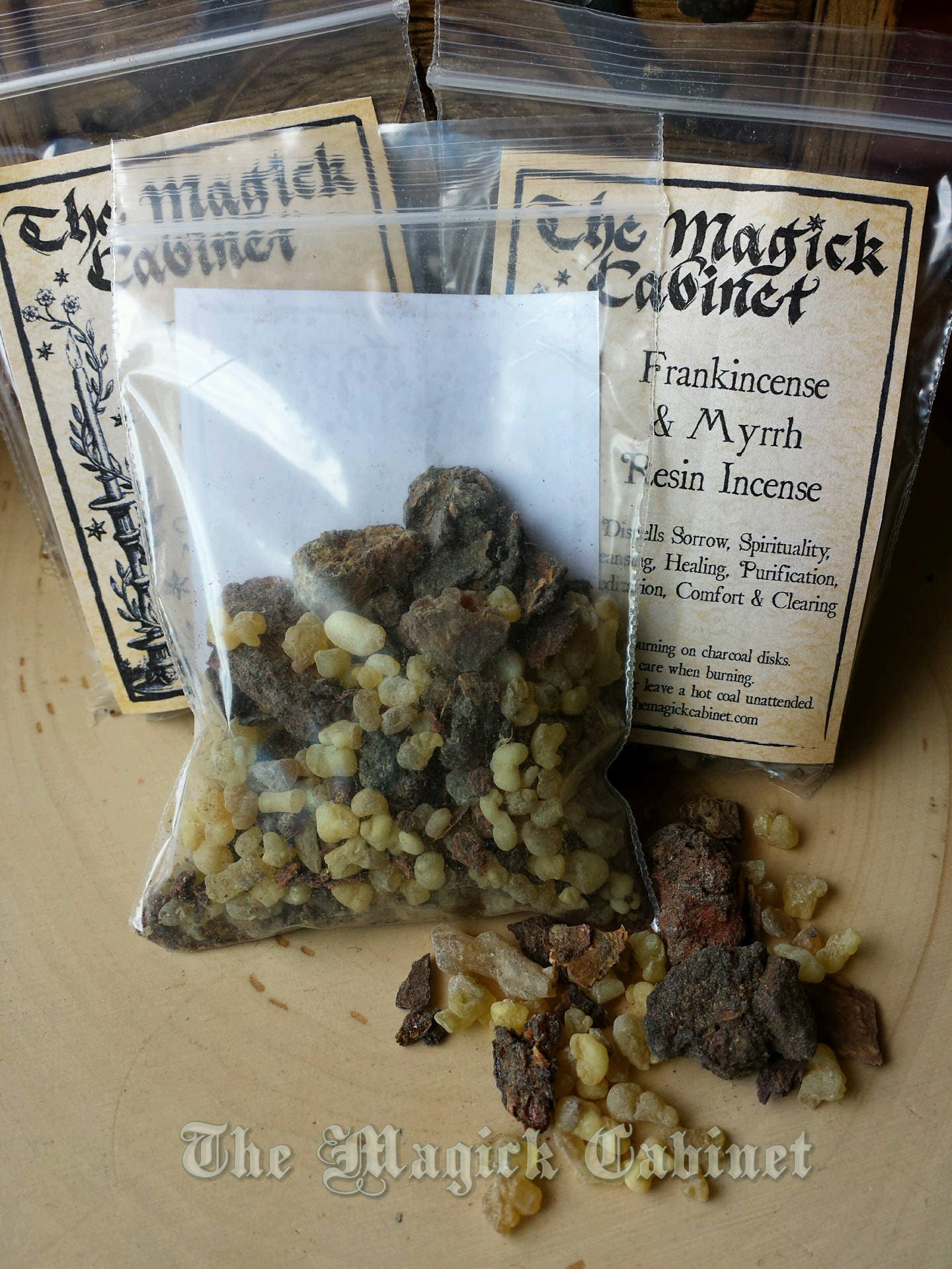 Frankincense and Myrrh Resin Incense -Clearing Rituals 1 oz