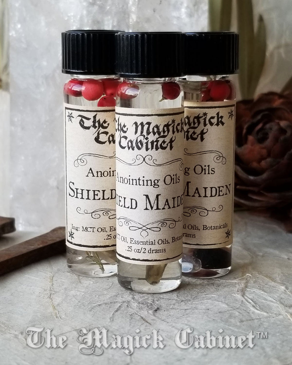 Shield Maiden Anointing Oil: Spiritual Protection Rituals, Viking Magick (.25 fl oz)