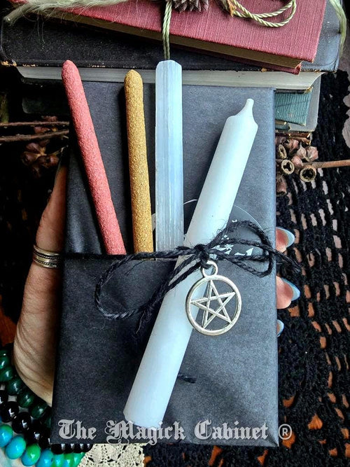 Blind Date with a Tarot Deck Gift Set with Crystal, Candle & Incense