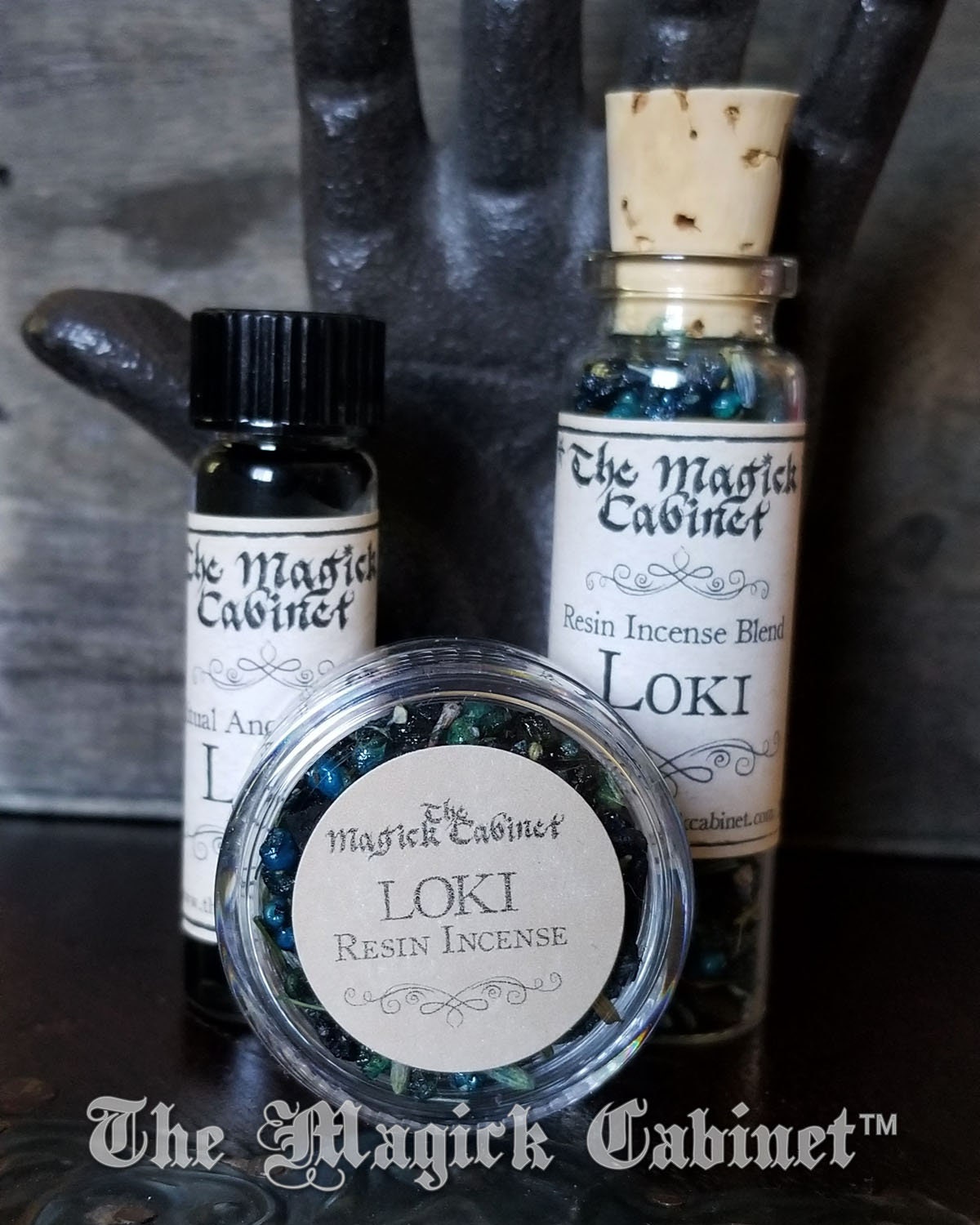 LOKI Resin Incense Blend for Blessings and Hexing Viking Magick Sample Size