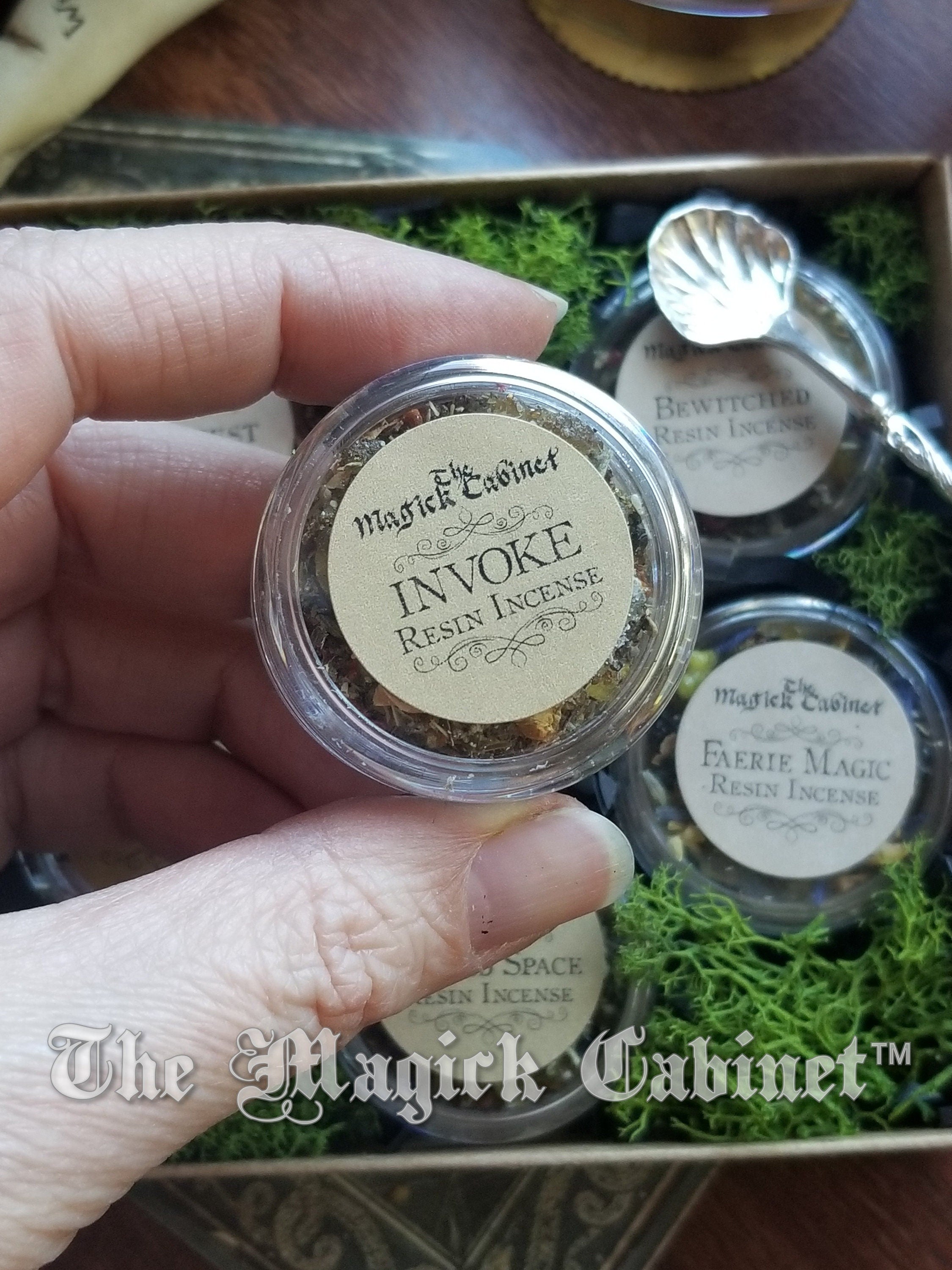 Spiritual Resin Incense Kit With tiny spoon, 6 incense blends & instructions, Withcraft Supply