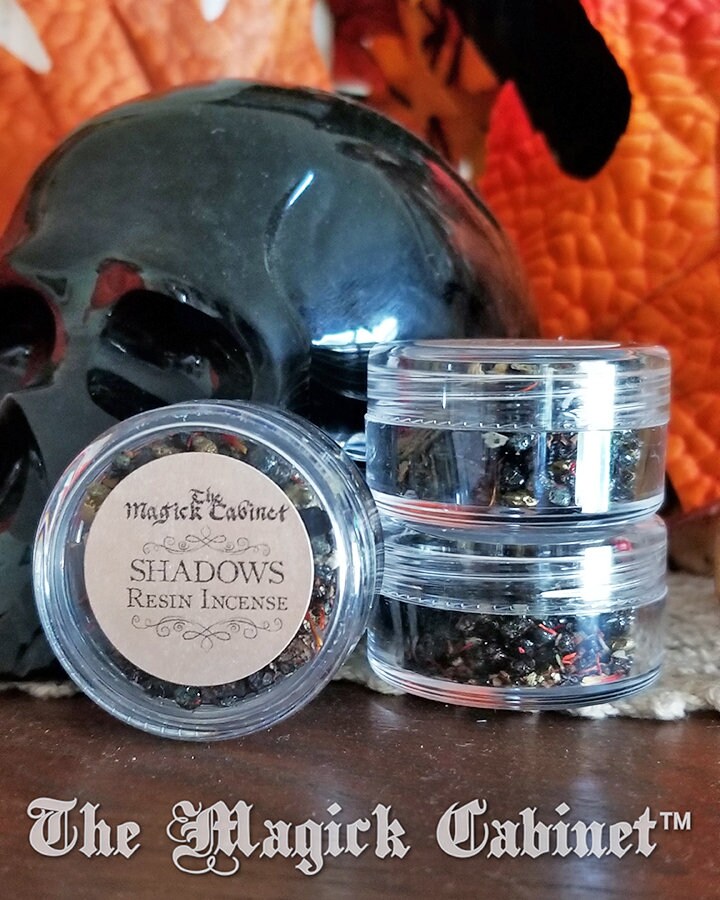 Shadows Resin Incense: Handcrafted Natural Blend for Shadow Work (Sample Jar)