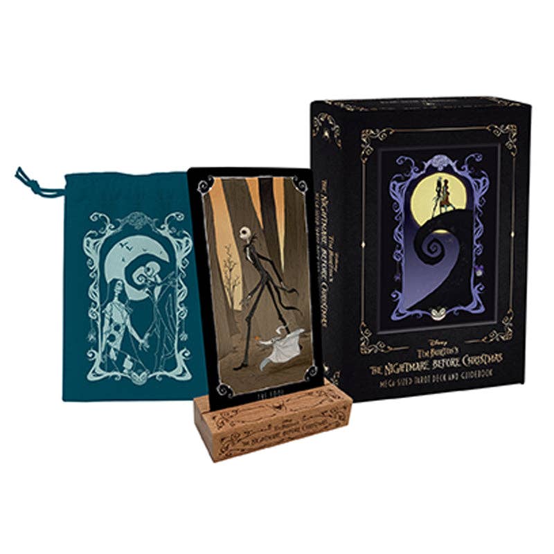 Mega-Sized Tarot: Nightmare Before Christmas Tarot with Guidebook, Bag and Stand