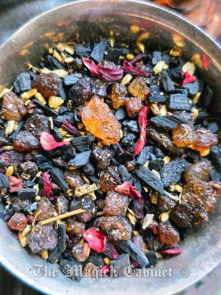 Lilith Resin Incense Sample: Ritual Magic, Female Empowerment