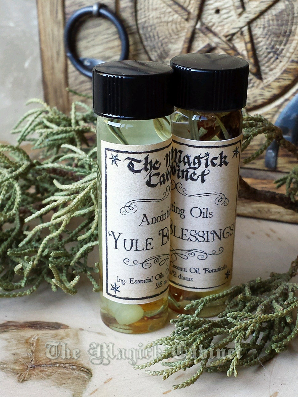Yule Blessings Ritual Oil: Winter Forest Frosted Pine, New Beginnings