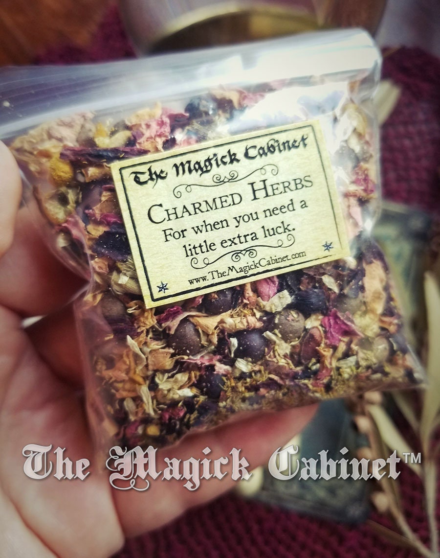 Charmed Herb Mix: Luck Spell Herbs, Wicca Witchcraft Supply