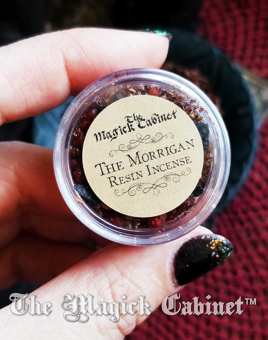 The Morrigan Resin Incense: Witchcraft Goddess Offering (Sample Size)