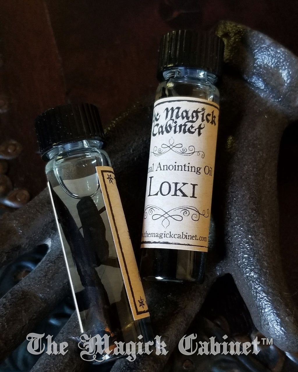 LOKI Ritual Oil, Anointing Oil used for Blessings and Hexing - Viking Magick Supply