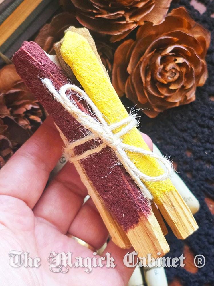 Hand Dipped Palo Santo Incense Sticks with Frankincense, Myrrh, Copal and Dragons Blood Resin